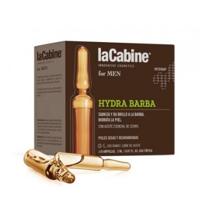 LA CABINE FOR MEN HYDRA BARBA 10 AMPOLLAS 2 ml