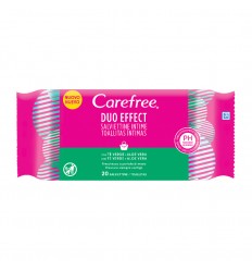 CAREFREE DUO EFFECT 20 TOALLITAS INTIMAS