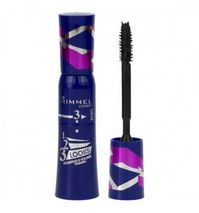 RIMMEL MÁSCARA 3 LOOKS 003 EXTREME BLACK 9.5 ml