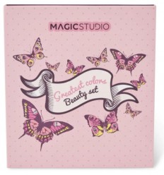 MAGIC STUDIO PINUP GREATEST COLORS BEAUTY SET 108 sombras y 6 polvos faciales Ref. 24169