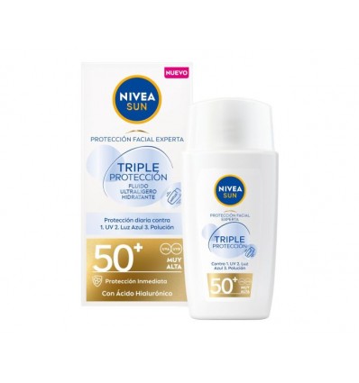 NIVEA TRIPLE PROTECCIÓN FLUIDO ULTRALIGERO HIDRATANTE SPF 50 40 ml