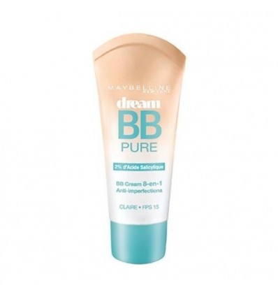 MAYBELLINE DREAM PURE BB CREAM 8 EN 1 ANTI-IMPERFECCIONES T CLAIRE SPF 15 30 ML