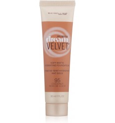 MAYBELLINE DREAM VELVET SOFT-MATTE HYDRATING FOUNDATION 95 COCONUT 30 ml MAYBELLINE DREAM VELVET SOFT-MATTE HYDRATING FOUNDATION 95 COCONUT 30 ml