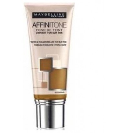 MAYBELLINE AFFINITONE FONDO DE MAQUILLAJE UNIFICANTE CORRECTOR 60 CARAMEL 30 ml