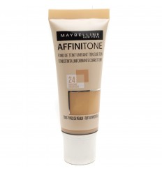 MAYBELLINE AFFINITONE FONDO DE MAQUILLAJE UNIFICANTE CORRECTOR 24 GOLDEN BEIGE 30 ml
