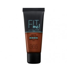 MAYBELLINE FIT ME! MATTE PORELESS BASE DE MAQUILLAJE NORMAL TO OILY SKIN 365 ESPRESSO 30 ml MAYBELLINE FIT ME! MATTE PORELESS BASE DE MAQUILLAJE NORMAL TO OILY SKIN 365 ESPRESSO 30 ml