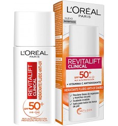 LOREAL REVITALIF CLINICAL FLUIDO HIDRATANTE SPF 50 CON VITAMINA C 50 ml