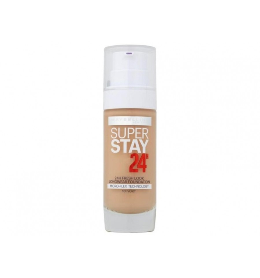 MAYBELLINE SUPER STAY 24H MAQUILLAJE 10 IVORY 30 ml - Cosmetics & Co