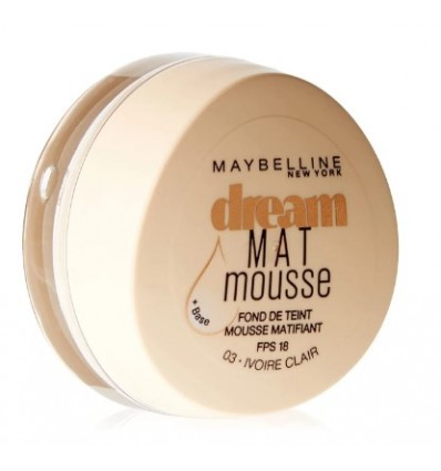MAYBELLINE DREAM MAT MOUSSE SPF 18 BASE 03 IVOIRE CLAIR 18 ml