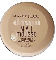 MAYBELLINE DREAM MAT MOUSSE SPF 18 BASE 10 IVOIRE 18 ml MAYBELLINE DREAM MAT MOUSSE SPF 18 BASE 10 IVOIRE 18 ml