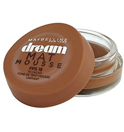 MAYBELLINE DREAM MAT MOUSSE SPF 18 BASE 70 CACAO 18 ml