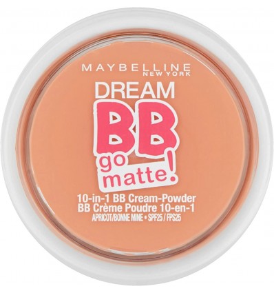 MAYBELLINE DREAM BB GO MATTE! 10 EN 1 BB CREAM APRICOT / BONNE MINE SPF 25 11g