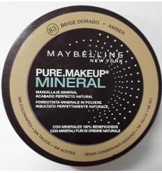 MAYBELLINE PURE MAKEUP MINERAL 83 BEIGE DORADO / AMBER 8 g MAYBELLINE PURE MAKEUP MINERAL 83 BEIGE DORADO / AMBER 8 g