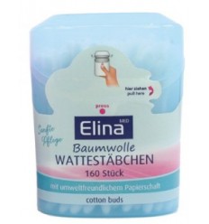 ELINA 160 BASTONCILLOS DE ALGODÓN EN CAJA