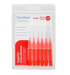 DENTINET CEPILLO INTERDENTAL EXTRA FINO 0.50 mm 6 unidades