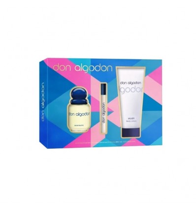 DON ALGODON MUJER EDT 100 ml spray + EDT 10 ml spray + BODY LOTION 200 ml