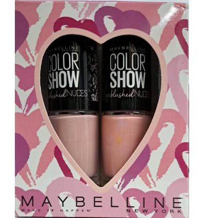 MAYBELLINE COLOR SHOW PACK 2 ESMALTES 7 ml