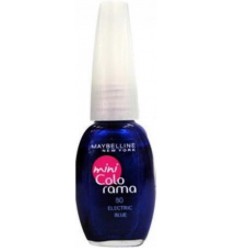 MAYBELLINE MINI COLORAMA ESMALTE 80 ELECTRIC BLUE 7.5 ml MAYBELLINE MINI COLORAMA ESMALTE 80 ELECTRIC BLUE 7.5 ml