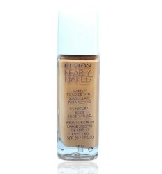 REVLON NEARLY NAKED MAQUILLAJE SPF 20 170 NATURAL BEIGE / BEIGE NATUREL 30 ml REVLON NEARLY NAKED MAQUILLAJE SPF 20 170 NATURAL BEIGE / BEIGE NATUREL 30 ml