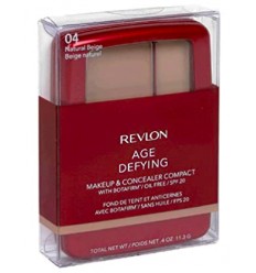 REVLON AGE REFYING MAKEUP & CONCEALER COMPACT 04 NATURAL BEIGE 11.3 g