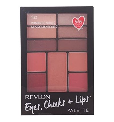 REVLON EYES , CHEEKS + LIPS PALETTE 100 ROMANTIC NUDES / NUS ROMANTIQUES