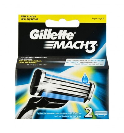 GILLETTE MACH 3 RECAMBIO 2 UNIDADES