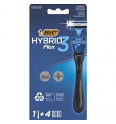 BIC HYBRID FLEX 3 MÁQUINA + 4 RECAMBIOS BIC HYBRID FLEX 3 MÁQUINA + 4 RECAMBIOS