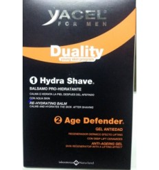 YACEL DUALITY HYDRA SHAVE BÁLSAMO 125 ml + GEL ANTIEDAD 50 ml