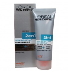 LOREAL MEN EXPERT 2 EN 1 AFTER SHAVE + CREMA HIDRATANTE 75 ml