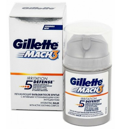 GILLETTE MACH 3 5 DEFENSE BÁLSAMO ANTI- IRRITACIONES 50 ml