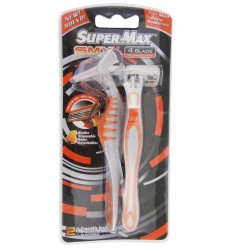 SUPERMAX SMX 4 HOJAS 2 MAQUINAS DE AFEITAR SUPERMAX SMX 4 HOJAS 2 MAQUINAS DE AFEITAR