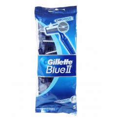 GILLETTE BLUE II CHROMIUM COATING 5 UNIDADES