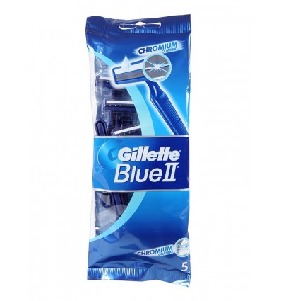 GILLETTE BLUE II CHROMIUM COATING 5 UNIDADES