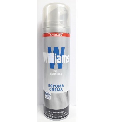 WILLIAMS ESPUMA CREMA PIEL SENSIBLE 250 ml