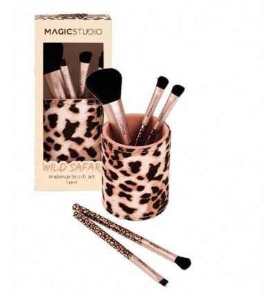 MAGIC STUDIO WILD SAFARI SET BROCHAS MAQUILLAJE Ref. 8102Z