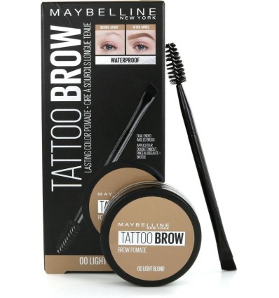 MAYBELLINE TATOO BROW POMADE WATERPROOF 00 LIGHT BLOND