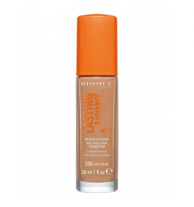 RIMMEL LASTING RADIANCE SPF 25 FOUNDATION 200 SOFT BEIGE 30 ml