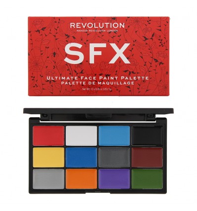 REVOLUTION SFX ULTIMATE FACE PAINT PALETTE 12 X 1 g