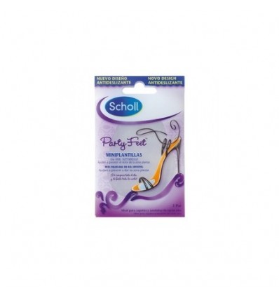 DR. SCHOLL PARTY FEET miniplantillas antideslizantes 1 par