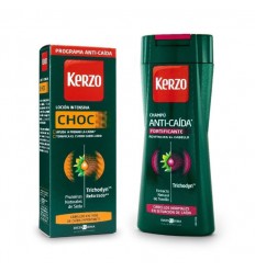 KERZO CHOC LOCIÓN INTENSIVA 150 ml + KERZO ANTI-CAÍDA FORTIFICANTE 250 ml