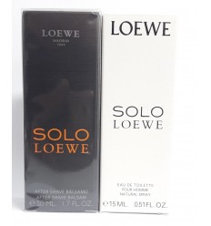 LOEWE SOLO LOEWE POUR HOMME EDT 15 ml SPRAY + REGALO SOLO LOEWE AFTER SHAVE BÁLSAMO 50 ml