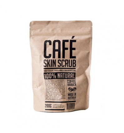 CAFÉ SKIN SCRUB Exfoliante corporal de café 100% natural 200 gr Hecho en Australia