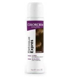 COLORCREM RETOQUE EXPRES CUBRE RAICES CASTAÑO 75 ml