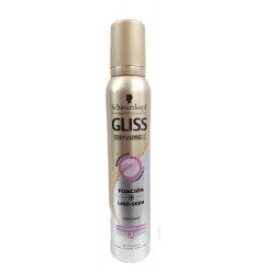 GLISS ESPUMA FIJACIÓN 3 EXTRA FUERTE LISO SEDA 200 ml GLISS ESPUMA FIJACIÓN 3 EXTRA FUERTE LISO SEDA 200 ml