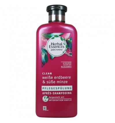 HERBAL ESSENCES ACONDICIONADOR FRESA BLANCA & MENTA DULCE 400 ml