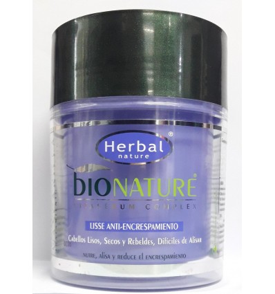 HERBAL BIO NATURE MASCARILLA NUTRE, ALISA Y REDUCE EL ENCRESPAMIENTO 300 ml