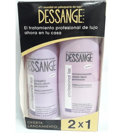 DESSANGE PROFESIONAL LISS CHAMPÚ 250 ml + ACONDICIONADOR 200 ml