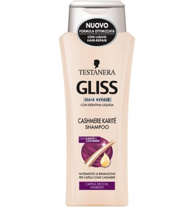 GLISS CASHMERE & KARITE HAIR REPAIR CHAMPÚ 2 X 250 ml