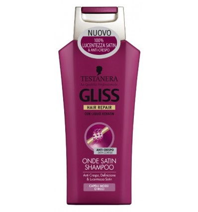 GLISS ONDE SATIN CHAMPÚ CON KERATINA LIQUIDA 2 X 250 ml