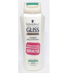 GLISS BRILLO INTENSO CHAMPÚ 300 ml + ACONDICIONADOR LISO SEDA 200 ml